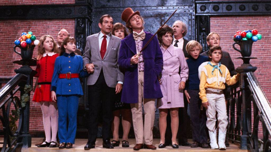 1. Foto. Mel Stuarti Film (1971). Gene Wilder (willy Wonka) Siseneb Võitjatega Oma Imelisse šokolaadivabrikusse. (foto Warner Bros)